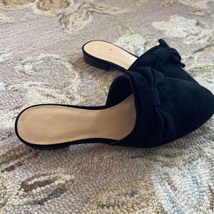 NIB kate spade | Madra black suede mules SZ:8 NIB